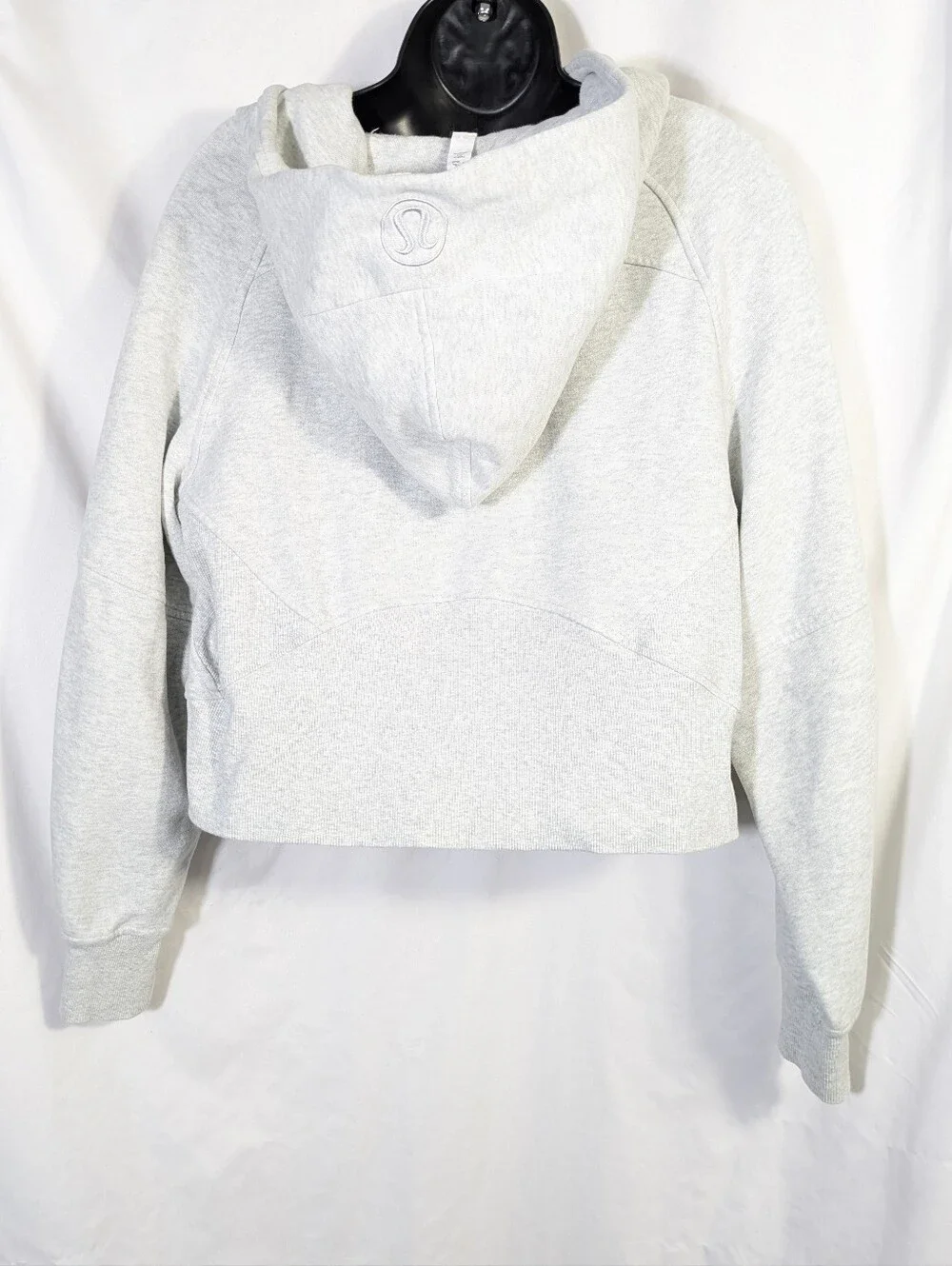 Lululemon Peloton Women's Scuba Cropped Full-Zip Hoodie Gray Athletic XS-S